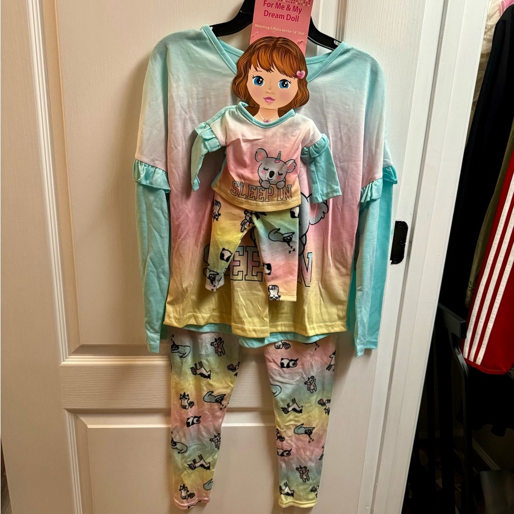 Saint Eve Pajamas with matching Doll Pajamas